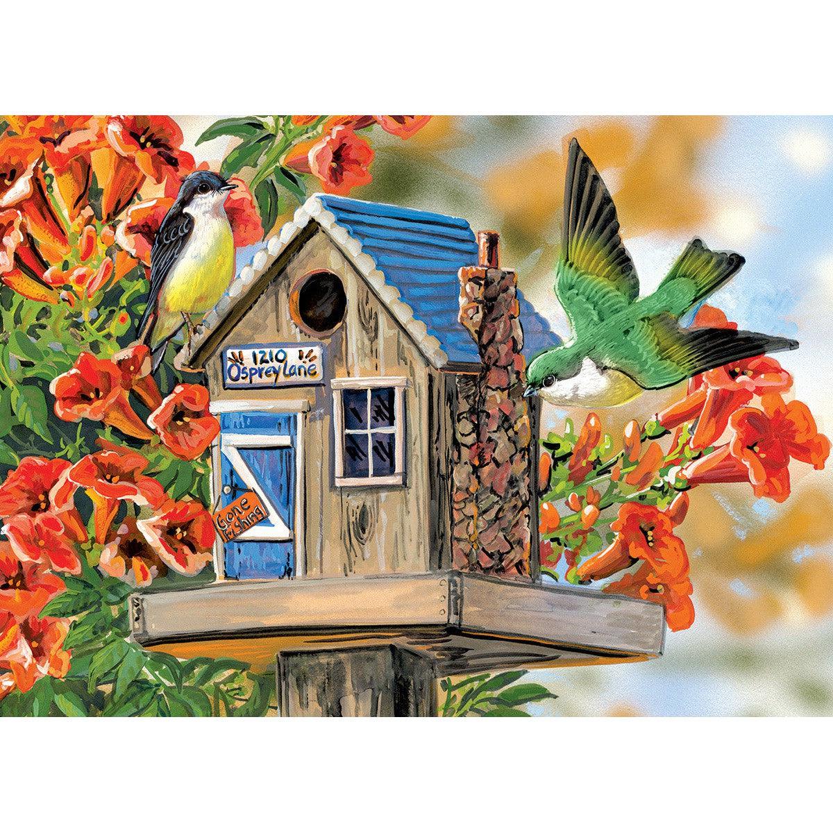 Trumpet Vines & Tree Sparrows 300 Large Piece Jigsaw Puzzle Eurographics