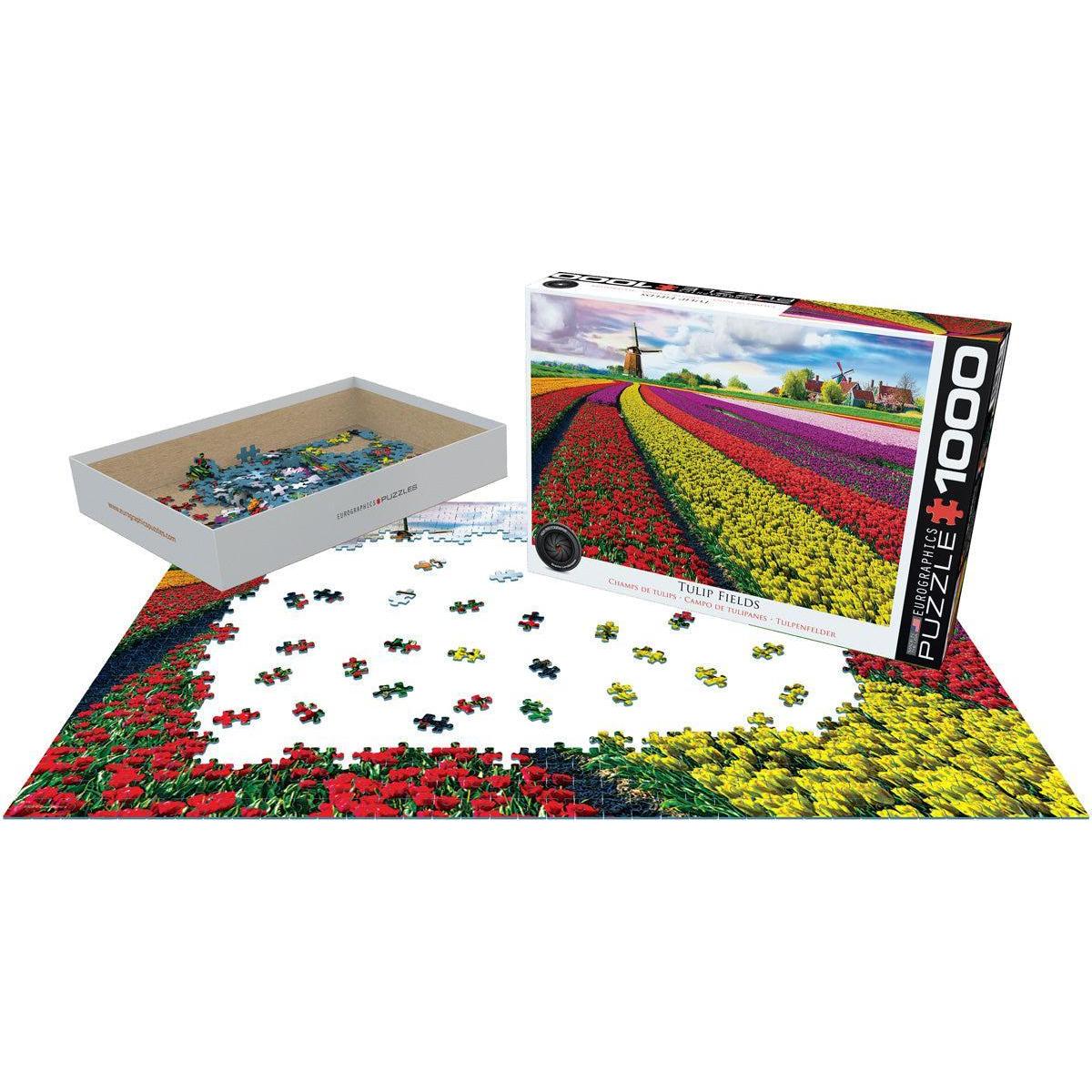 Tulip Fields 1000 Piece Jigsaw Puzzle Eurographics