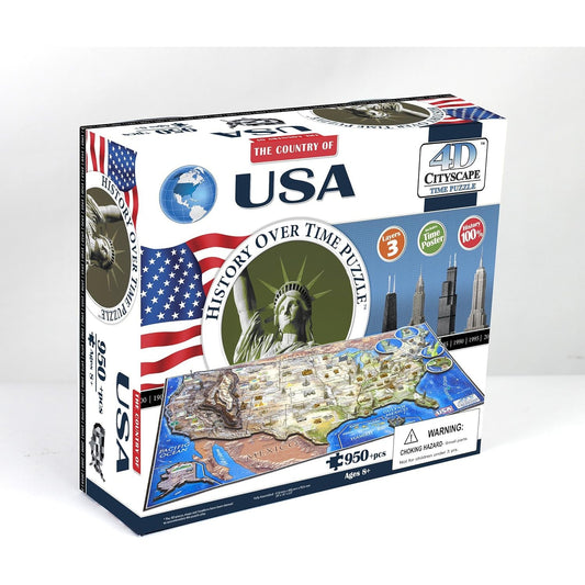 USA 950 Piece 4D Jigsaw Puzzle CityScape