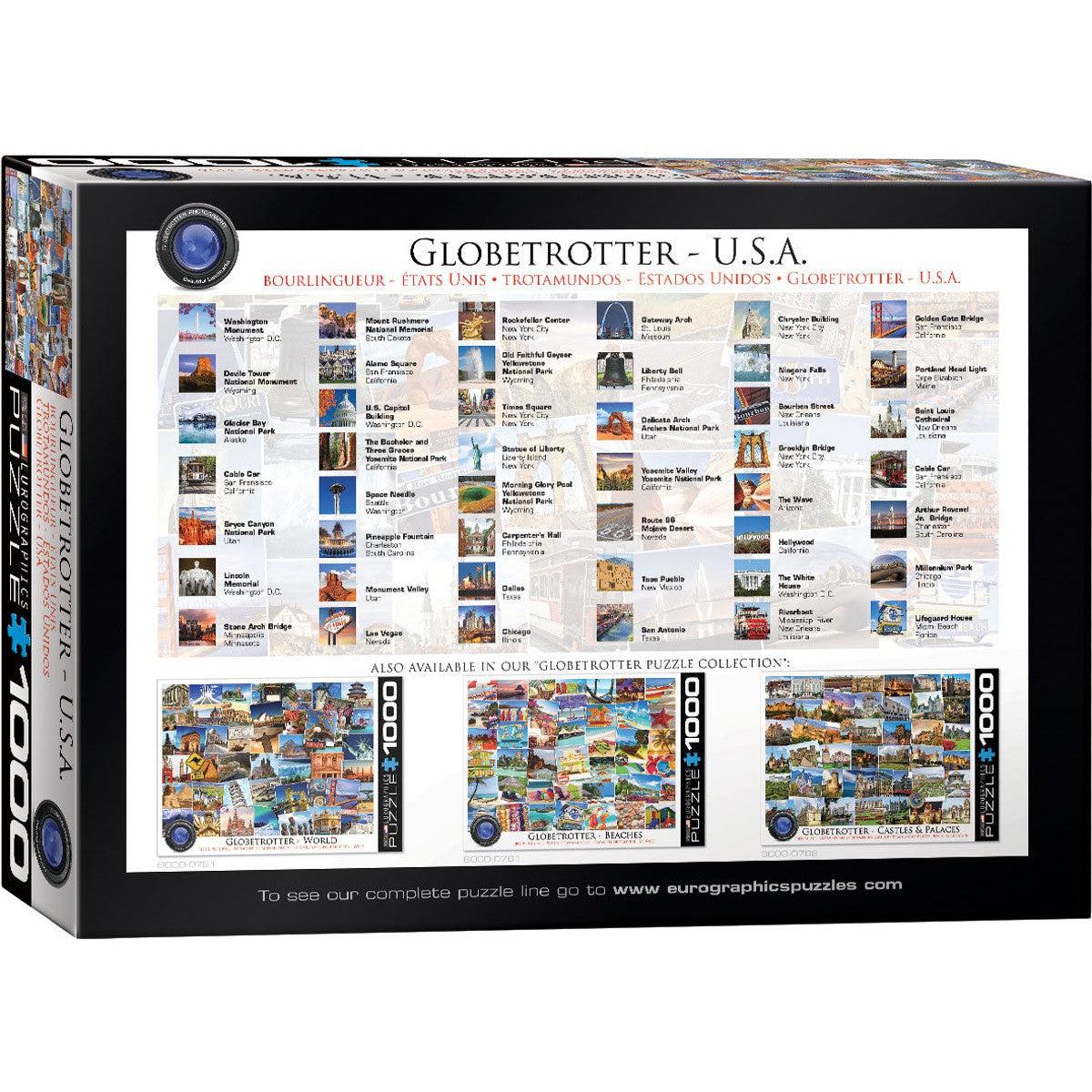 USA Globetrotter 1000 Piece Jigsaw Puzzle Eurographics