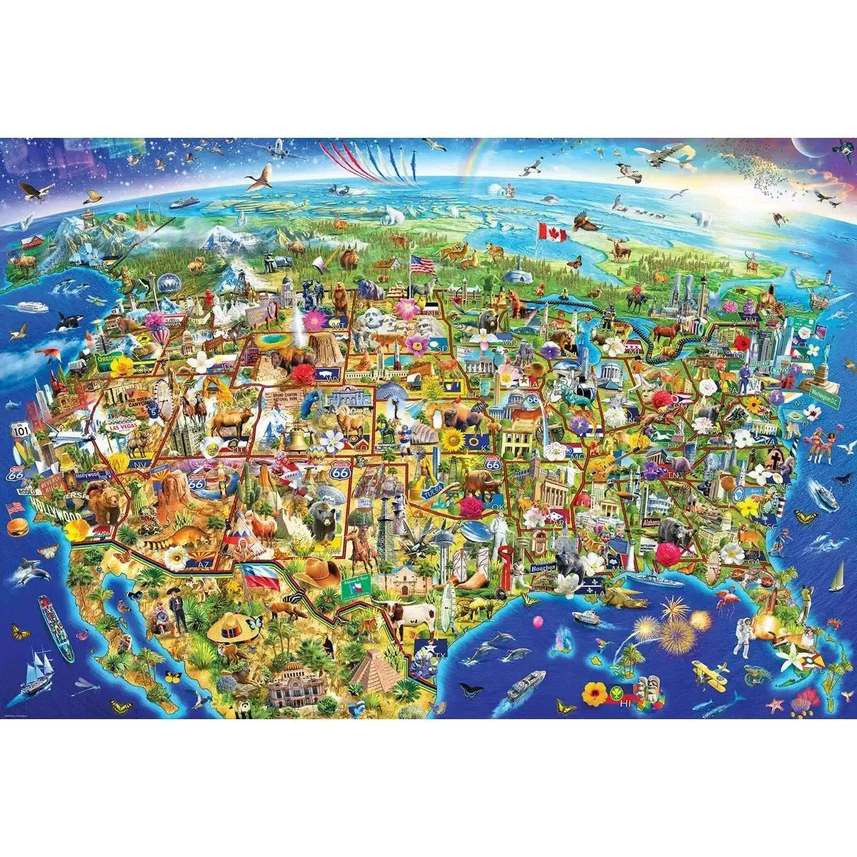 USA Wonders 2000 Piece Jigsaw Puzzle Eurographics