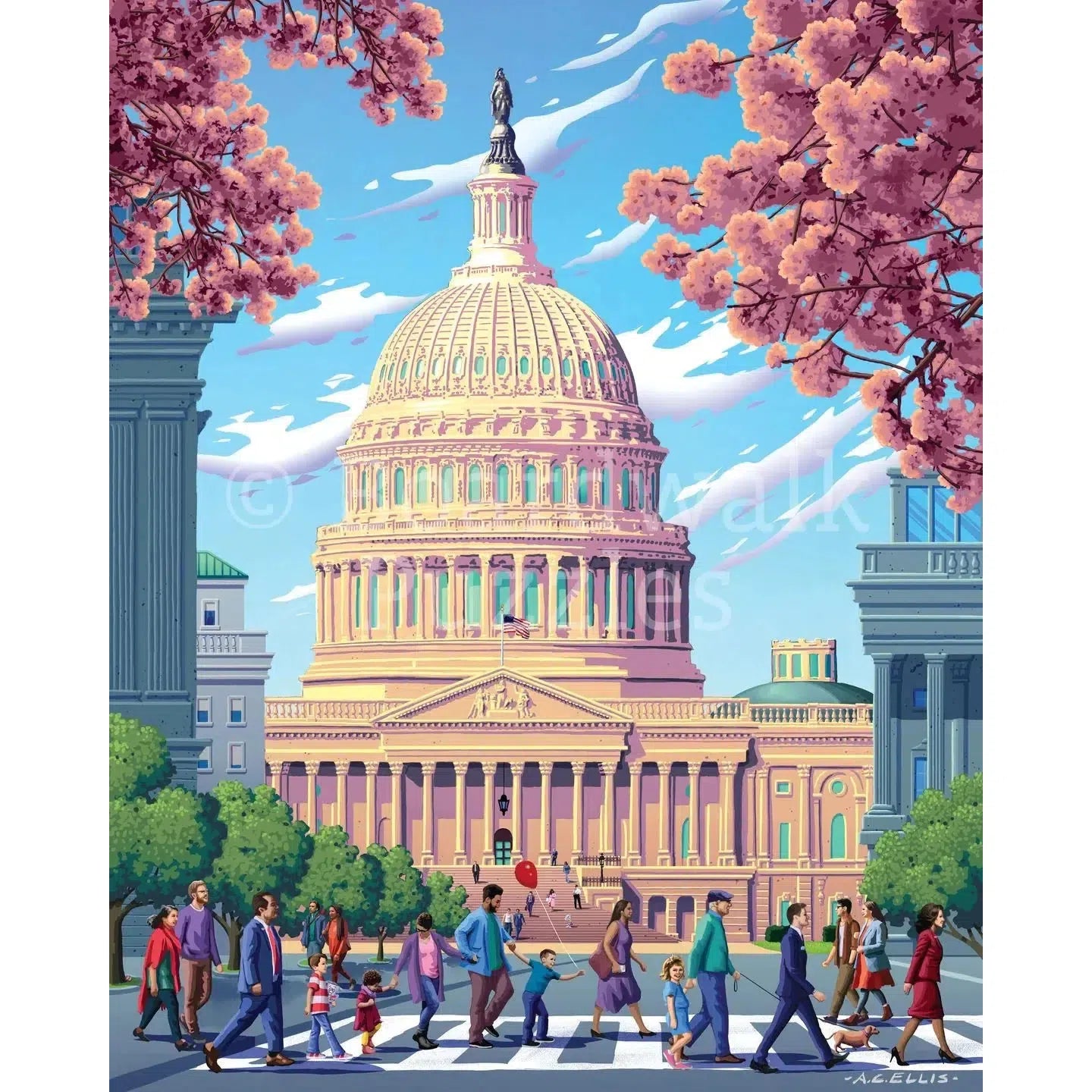 U.S. Capitol 210 Piece Jigsaw Puzzle Boardwalk