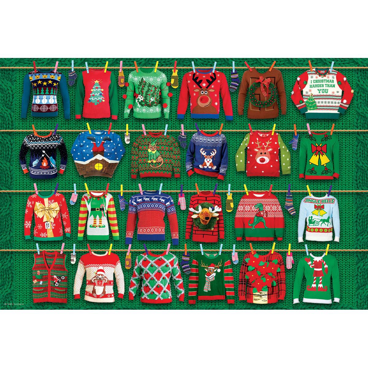 Ugly Christmas Sweaters 550 Piece Jigsaw Puzzle in Tin Eurographics