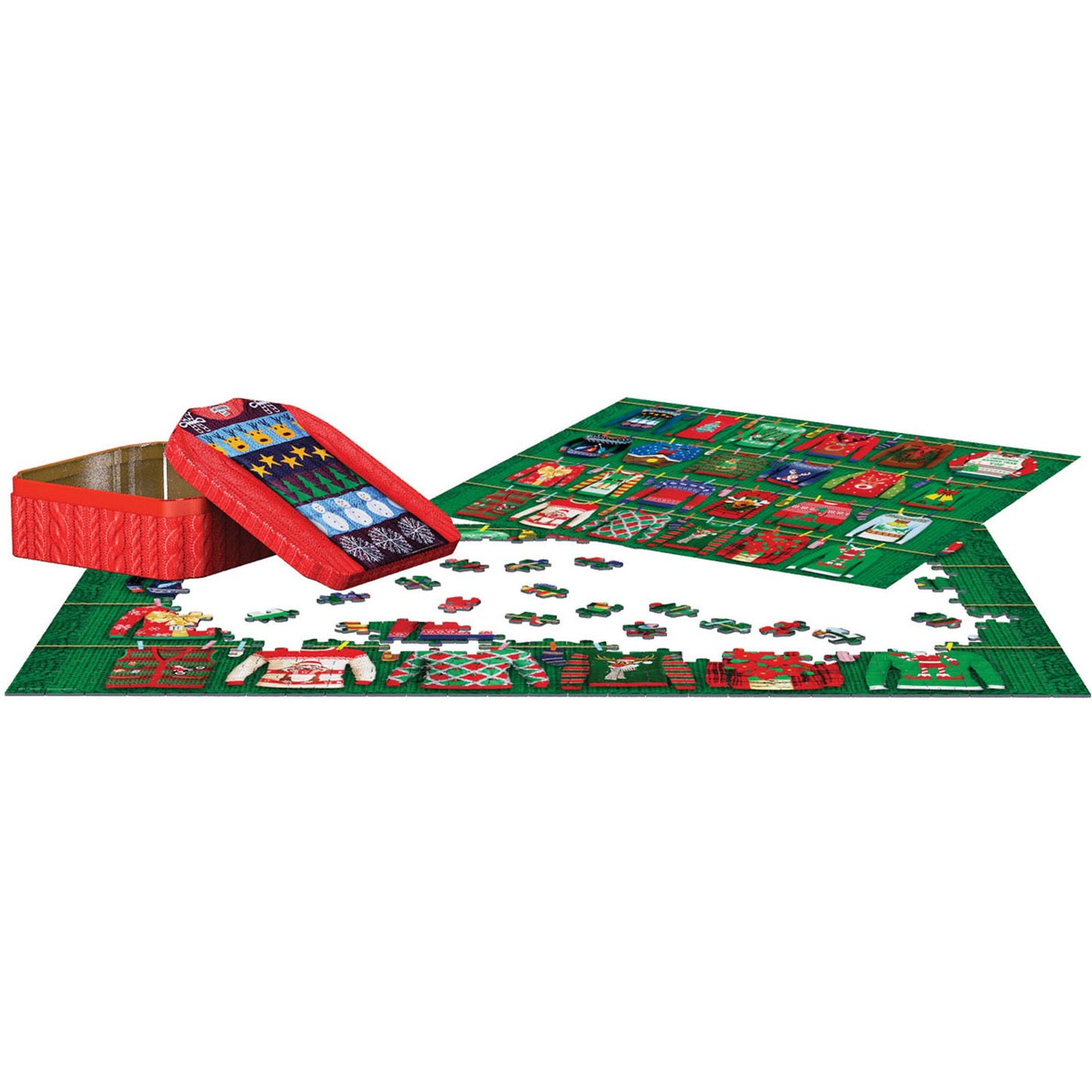 Ugly Christmas Sweaters 550 Piece Jigsaw Puzzle in Tin Eurographics