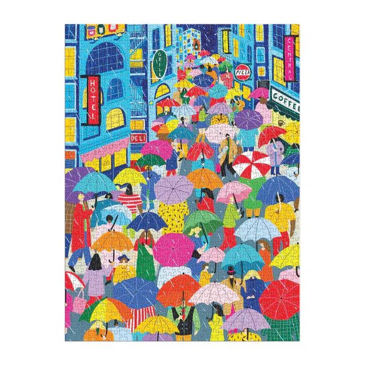 Umbrella Lane 1000 Piece Jigsaw Puzzle Galison