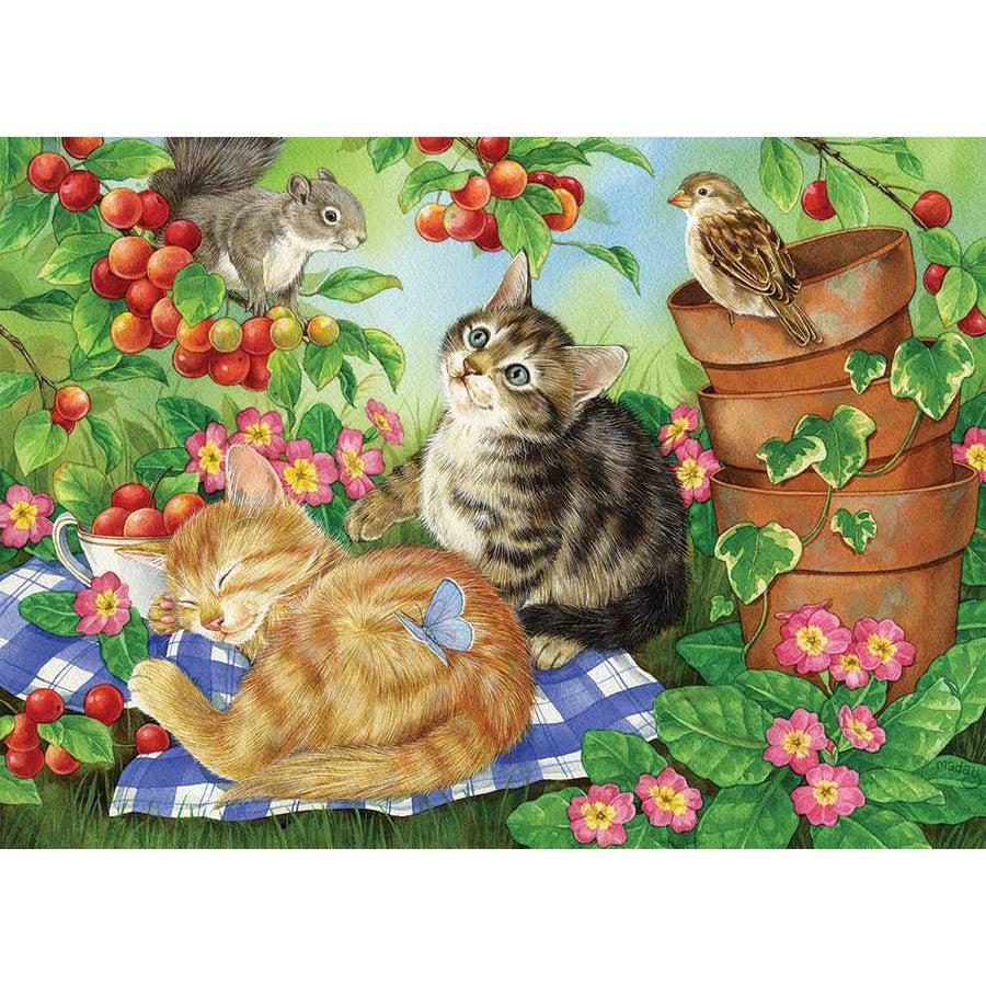 Under the Cherry Tree 350 Piece Family Jigsaw Puzzle Cobble Hill