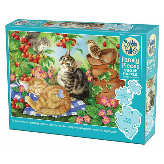 Under the Cherry Tree 350 Piece Family Jigsaw Puzzle Cobble Hill