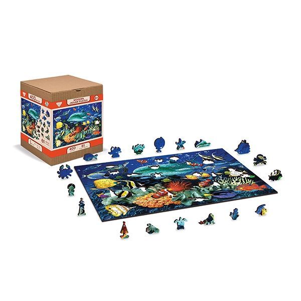 Underwater Adventures 400 Piece Wood Jigsaw Puzzle Wooden City