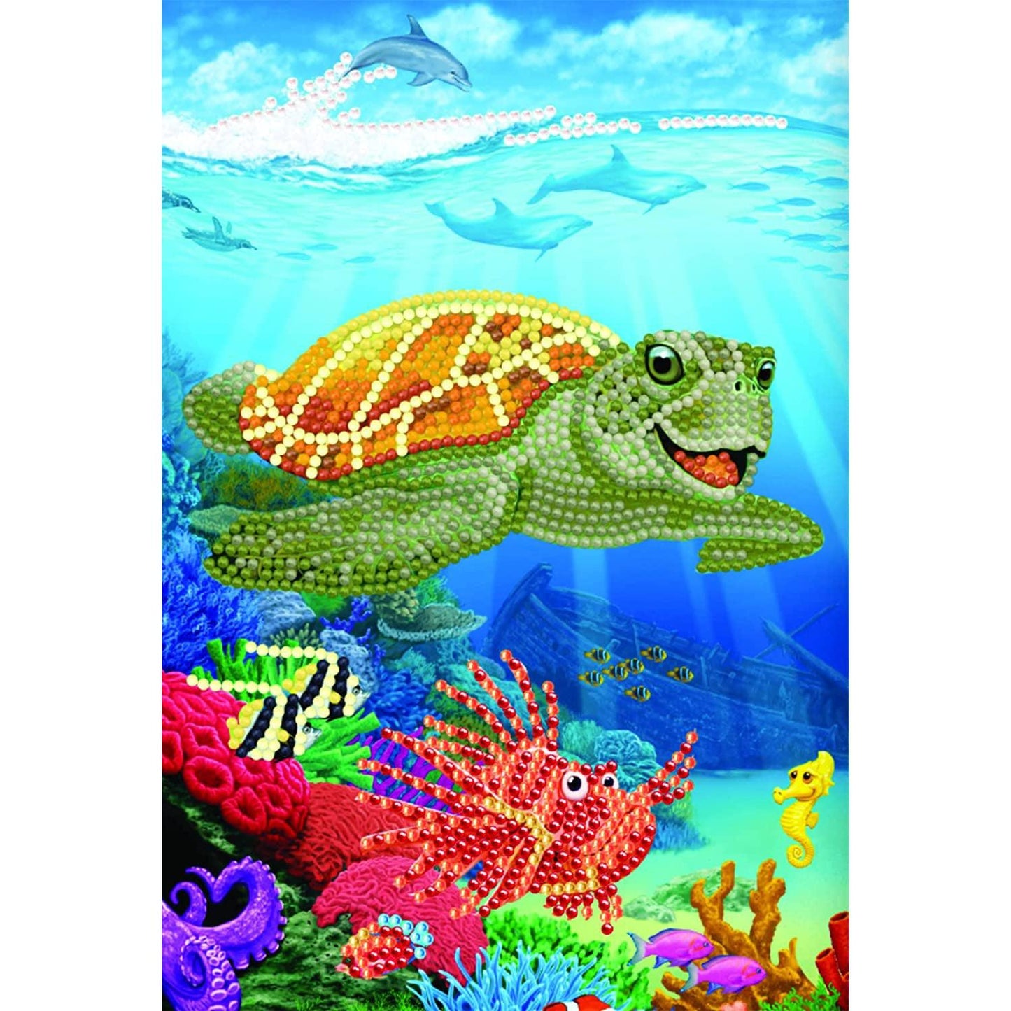 Underwater Turtle Crystal Art Notebook Kit Craft Buddy