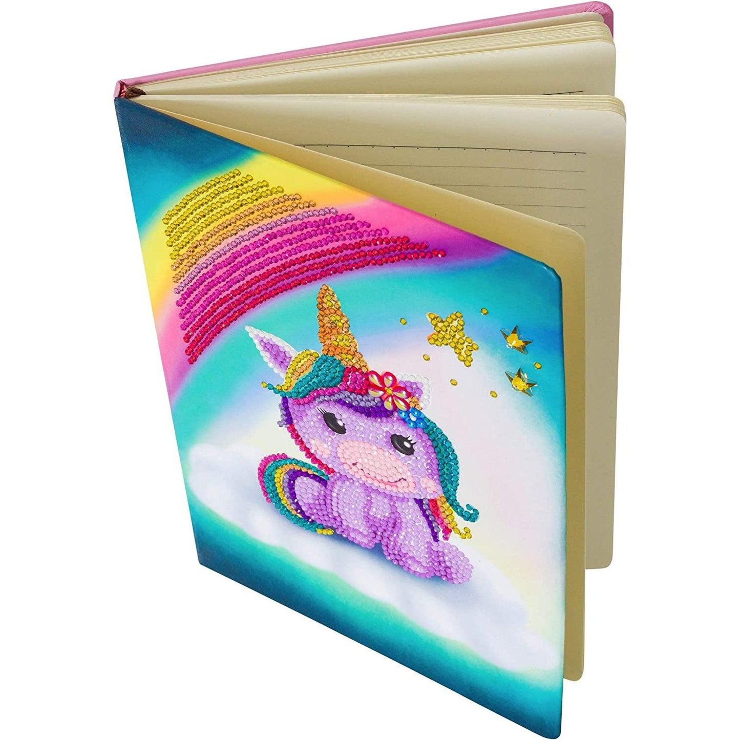 Unicorn Smile Crystal Art Notebook Kit Craft Buddy