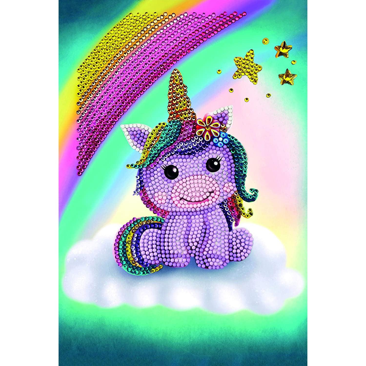 Unicorn Smile Crystal Art Notebook Kit Craft Buddy