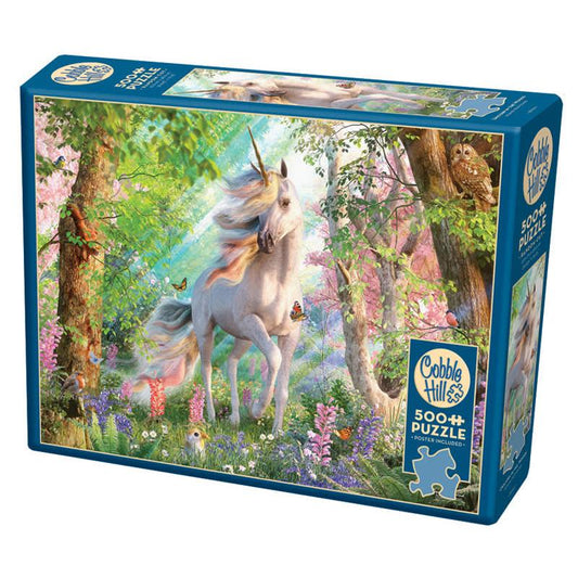 Unicorn in the Woods 500 Piece Jigsaw Puzzle Cobble Hill