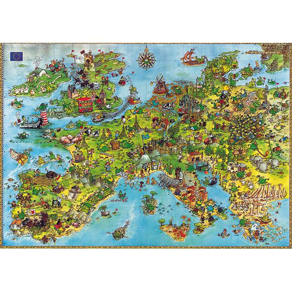 United Dragons of Europe 4000 Piece Jigsaw Puzzle Heye