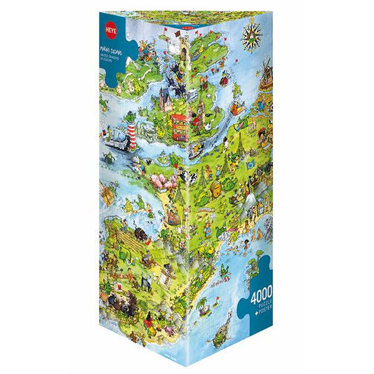 United Dragons of Europe 4000 Piece Jigsaw Puzzle Heye