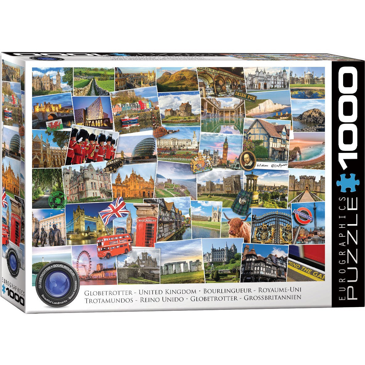 United Kingdom Globetrotter 1000 Piece Jigsaw Puzzle Eurographics