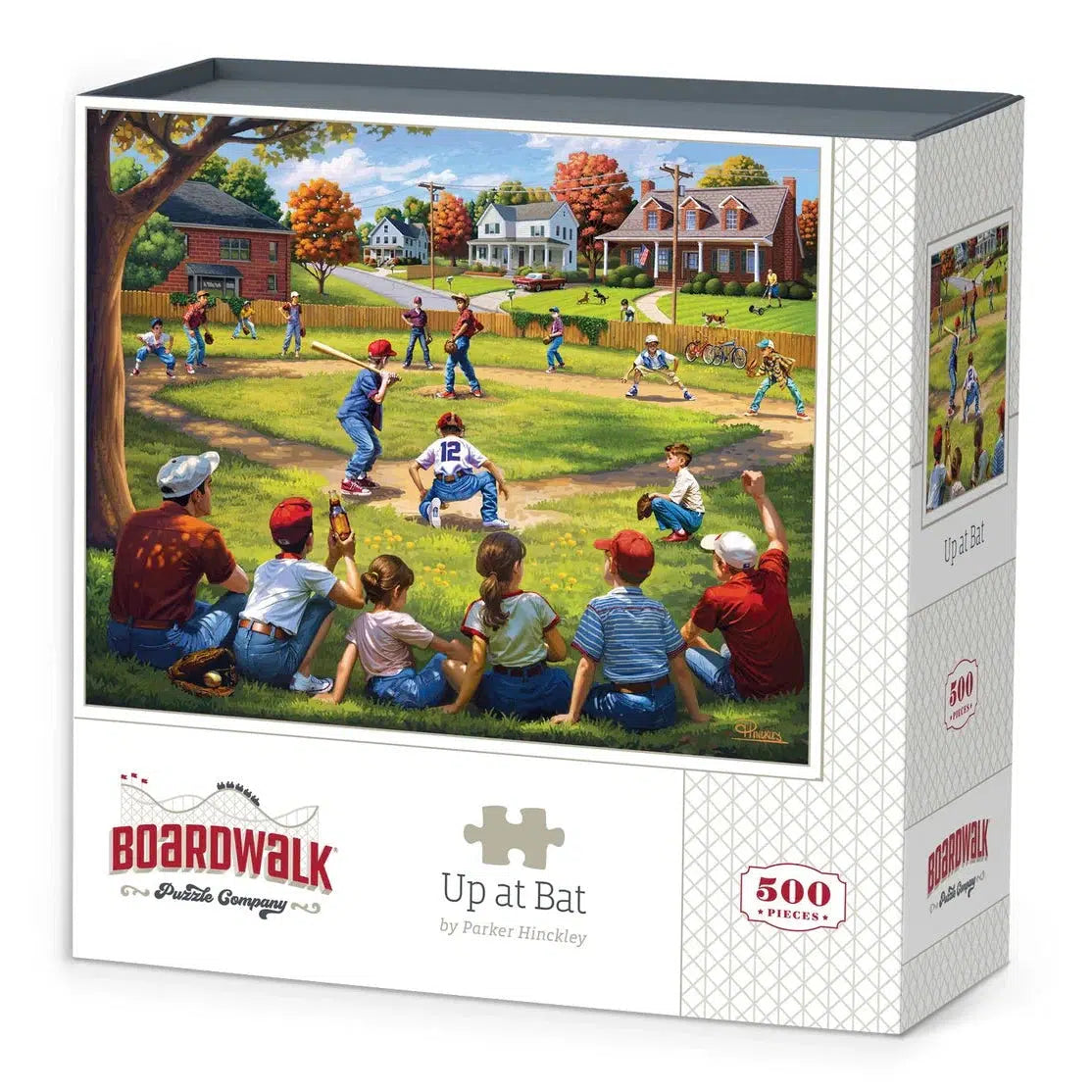 Up at Bat 500 Piece Jigsaw Puzzle Boardwalk