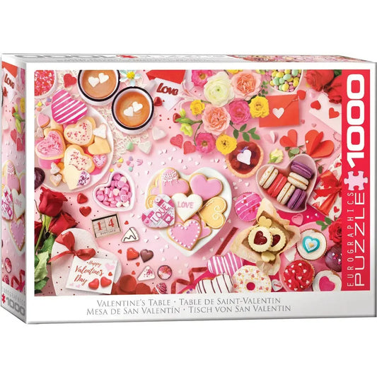 Valentine's Table 1000 Piece Jigsaw Puzzle Eurographics