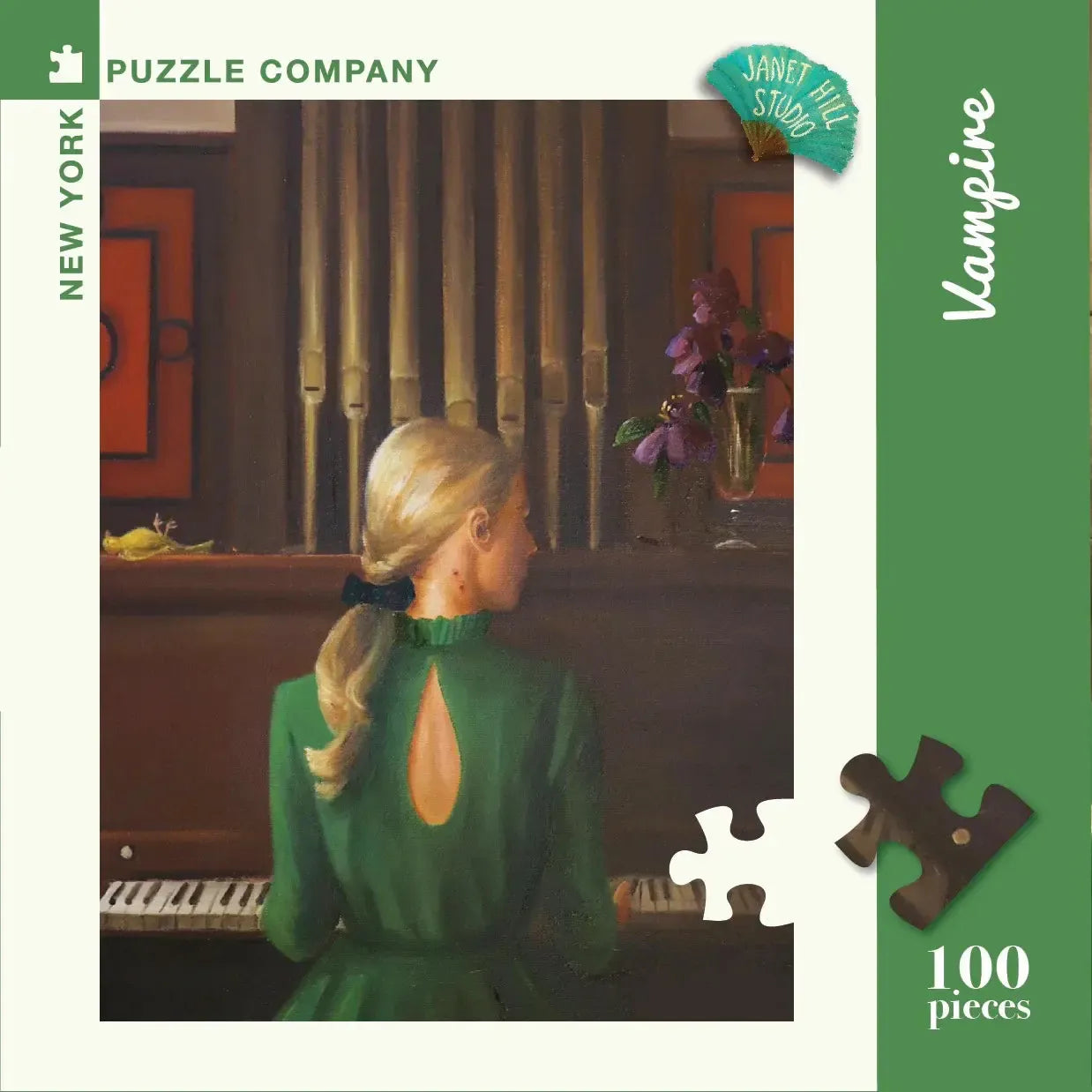 Vampire by Janet Hill 100 Piece Mini Jigsaw Puzzle NYPC