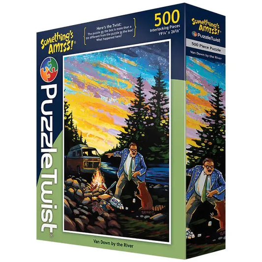 Van Down by the River "Something's Amiss" 500 Piece Jigsaw Puzzle PuzzleTwist