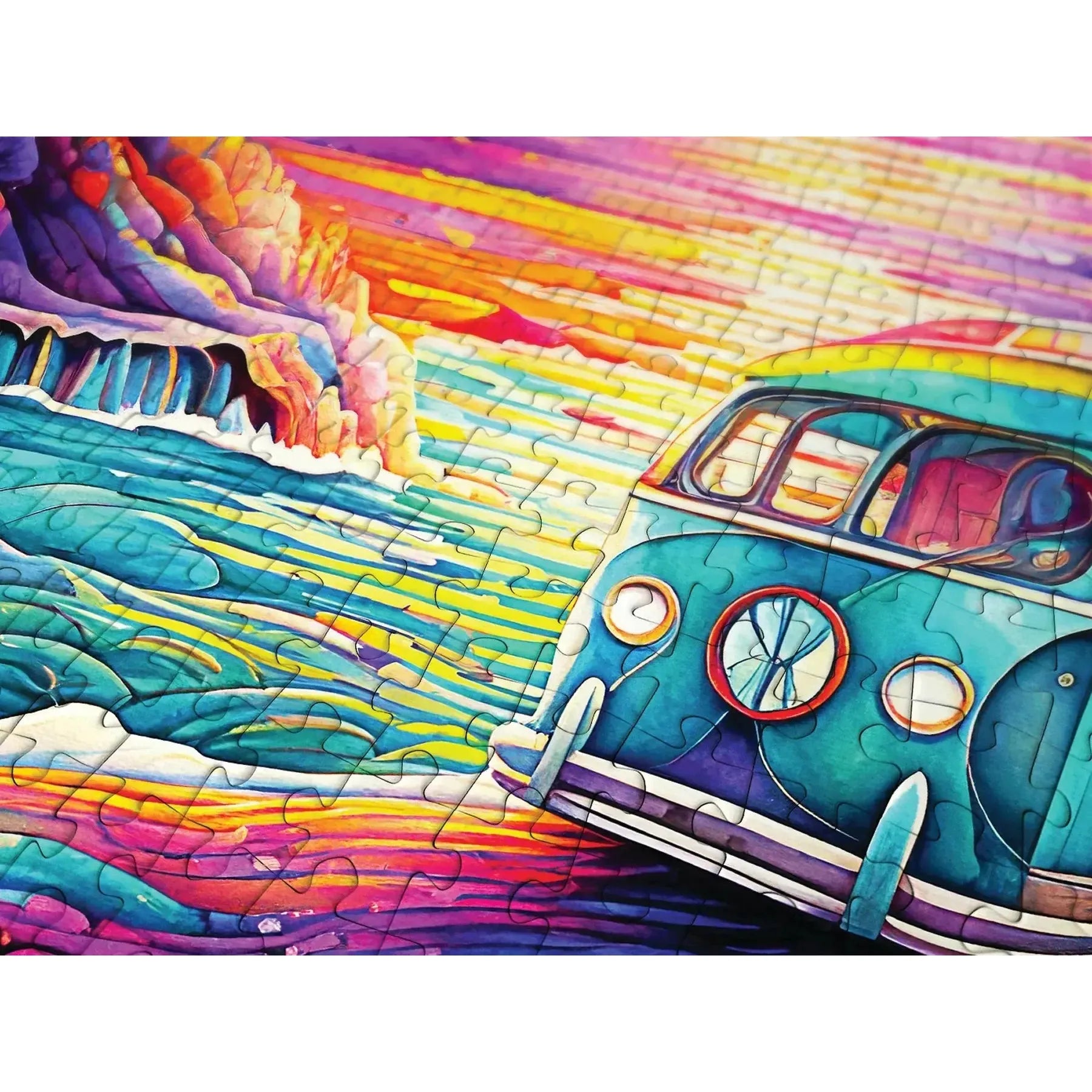 Van Life at the Beach 1000 Piece Jigsaw Puzzle Enjoy