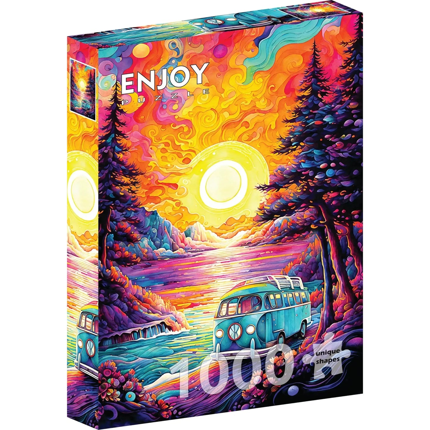 Van Life at the Beach 1000 Piece Jigsaw Puzzle Enjoy