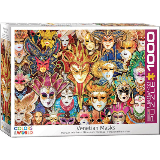 Venetian Masks 1000 Piece Jigsaw Puzzle Eurographics