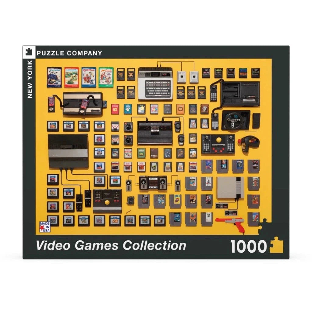 Video Games Collection 1000 Piece Jigsaw Puzzle NYPC