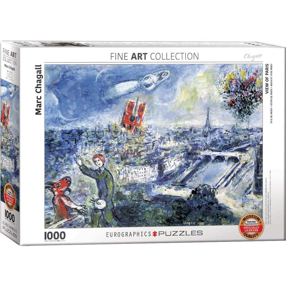 View of Paris 1000 Piece Jigsaw Puzzle Eurographics