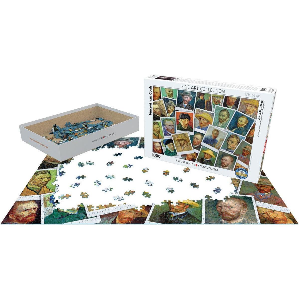 Vincent Van Gogh Selfies Collage 1000 Piece Jigsaw Puzzle Eurographics