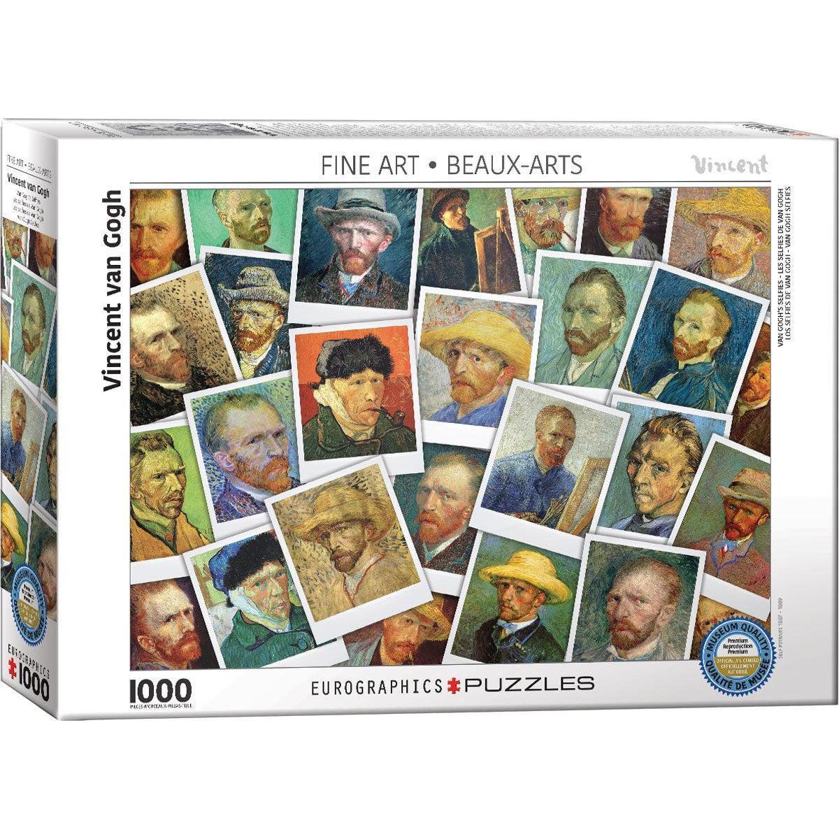 Vincent Van Gogh Selfies Collage 1000 Piece Jigsaw Puzzle Eurographics