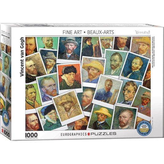 Vincent Van Gogh Selfies Collage 1000 Piece Jigsaw Puzzle Eurographics