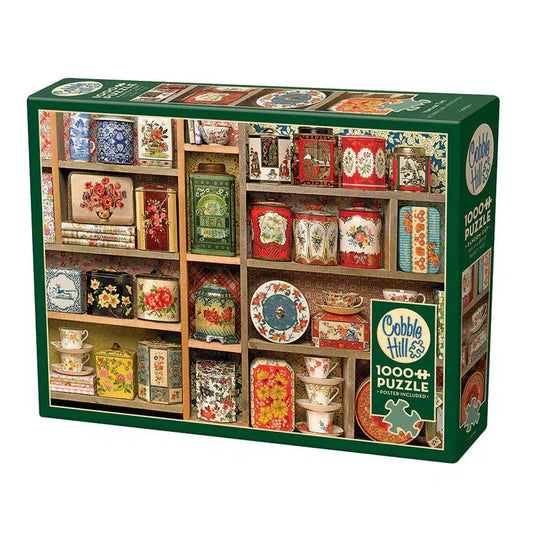 Vintage Tins 1000 Piece Jigsaw Puzzle Cobble Hill