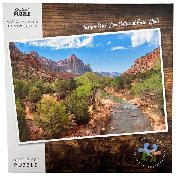 Virgin River Zion National Park 1000 Piece Jigsaw Puzzle Professor Puzzle