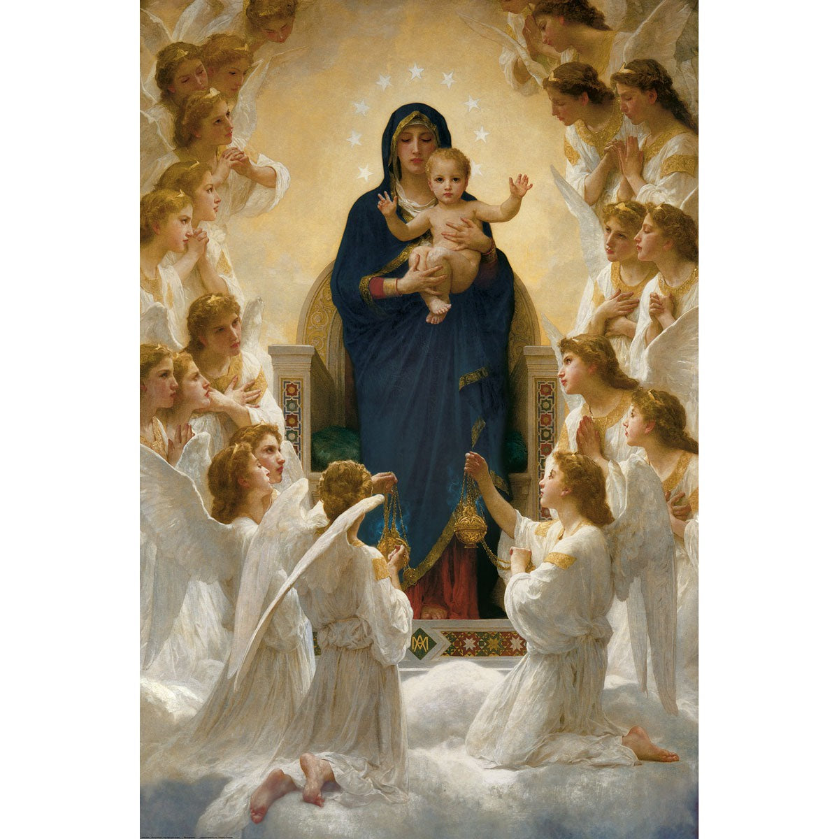 Virgin with Angels 1000 Piece Jigsaw Puzzle Eurographics