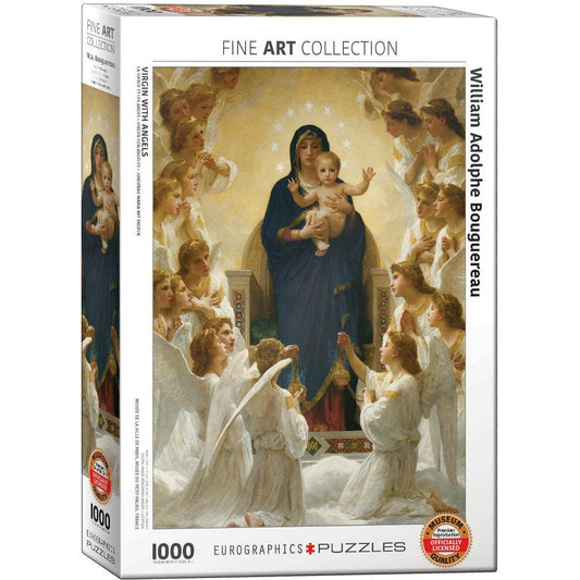 Virgin with Angels 1000 Piece Jigsaw Puzzle Eurographics