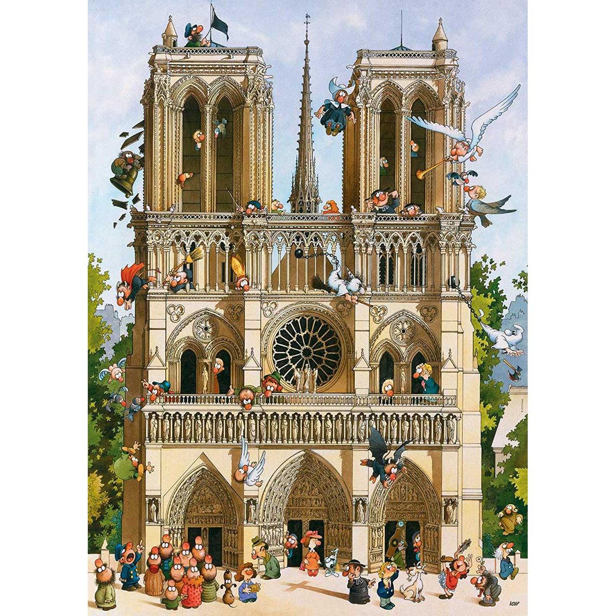 Vive Notre Dame Cartoon Classics 1000 Piece Jigsaw Puzzle Heye