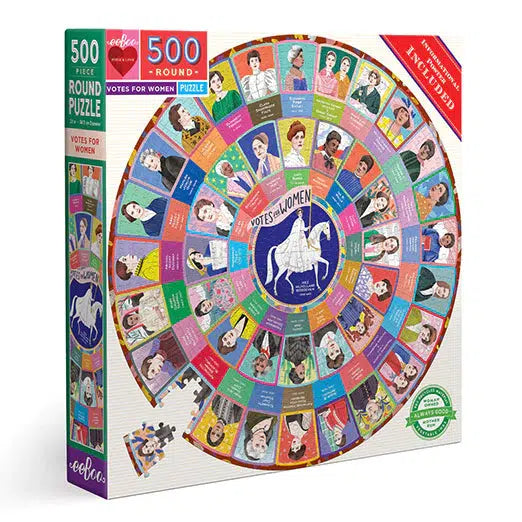 Votes for Women 500 Piece Round Jigsaw Puzzle eeBoo