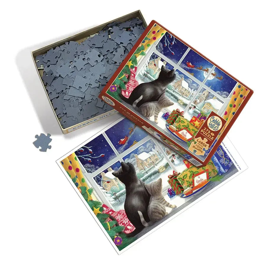 Waiting for Saint Nick 275 Large Piece Jigsaw Puzzle Cobble Hill