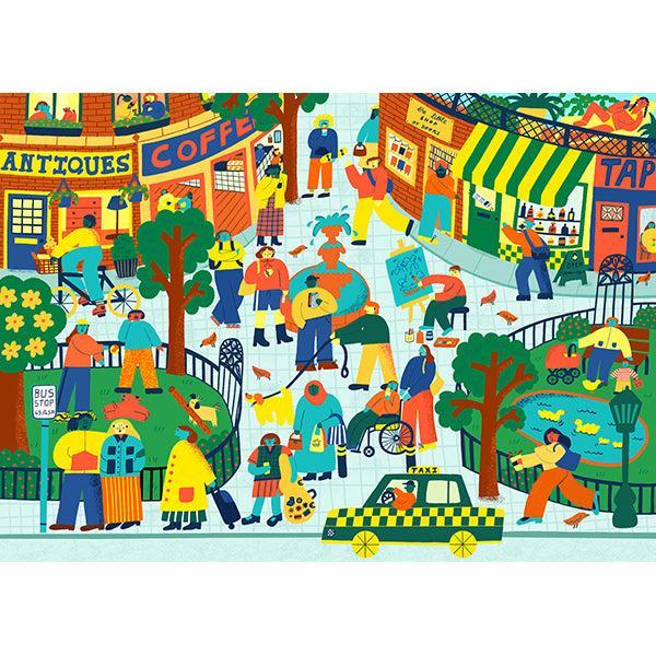 Waiting for the Bus 1000 Piece Jigsaw Puzzle Holiyay