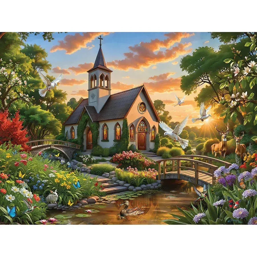 Warm Welcome 275 Large Piece Jigsaw Puzzle Cobble Hill