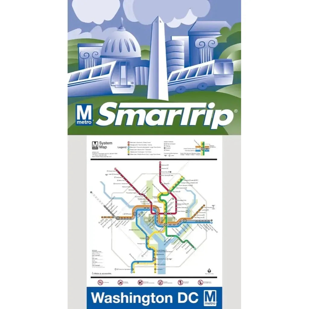 Washington DC Metro Map 100 Piece Mini Double-Sided Jigsaw Puzzle NYPC