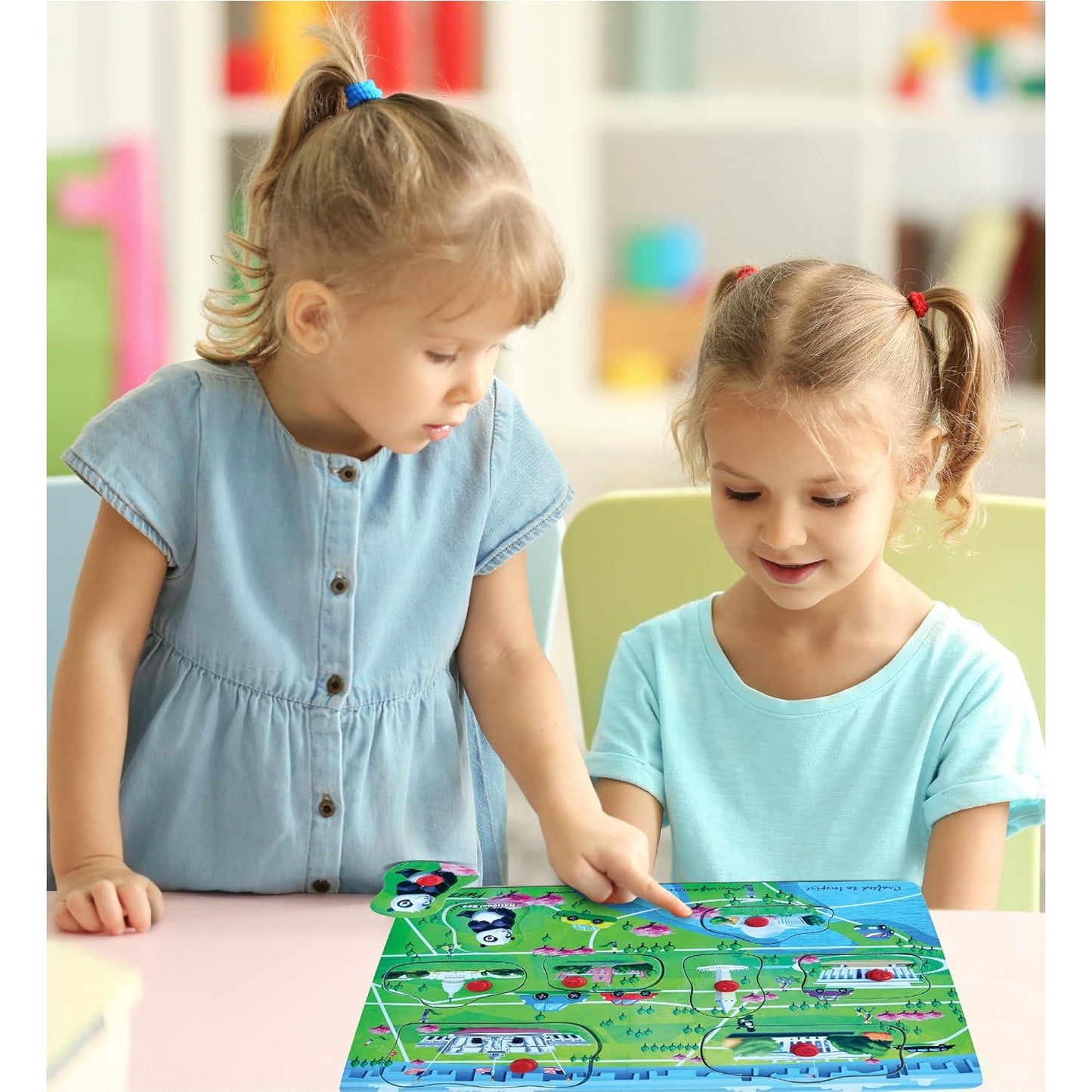 Washington DC Monuments 8 Piece Wooden Peg Puzzle Puzzled