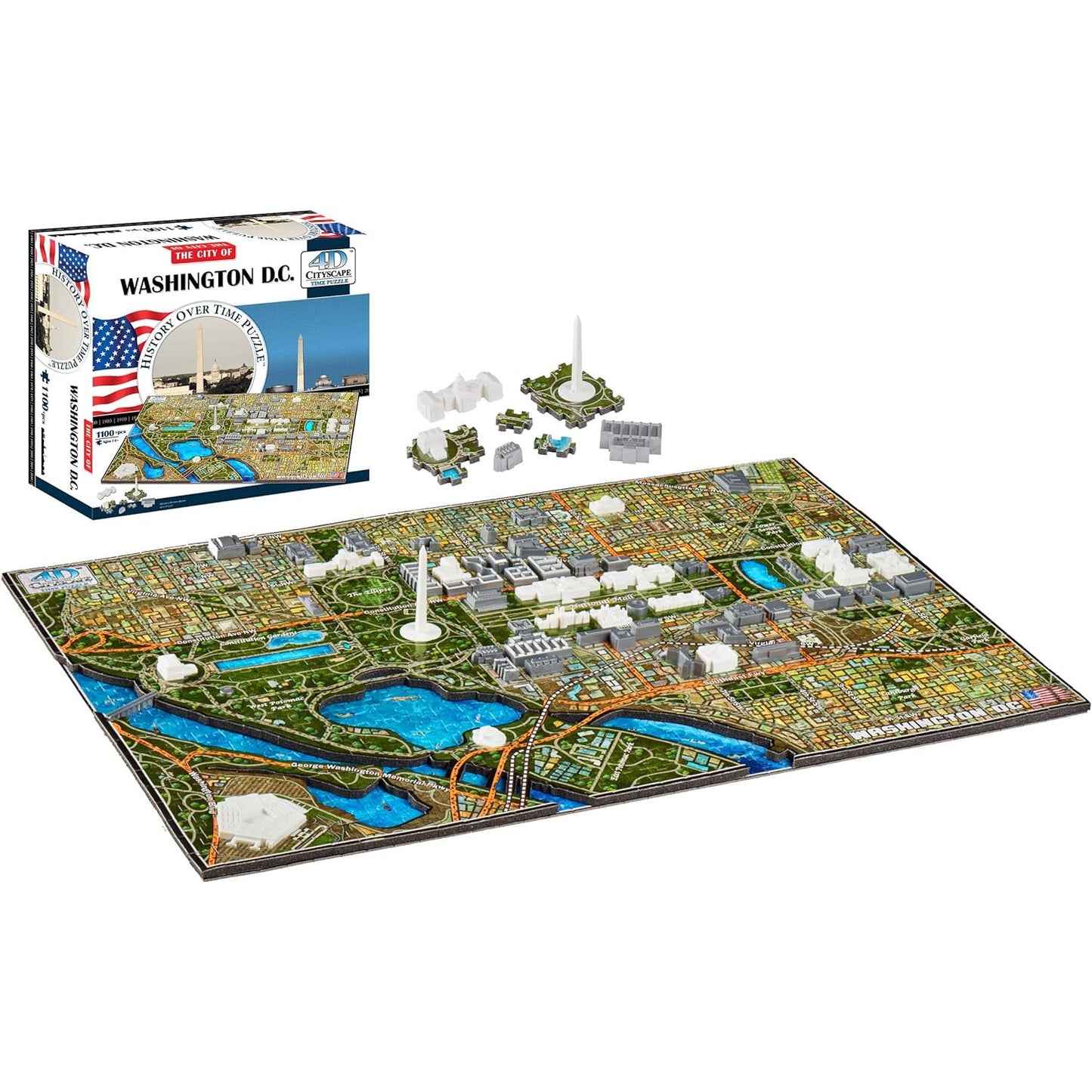 Washington D.C. 1100 Piece 4D Jigsaw Puzzle CityScape