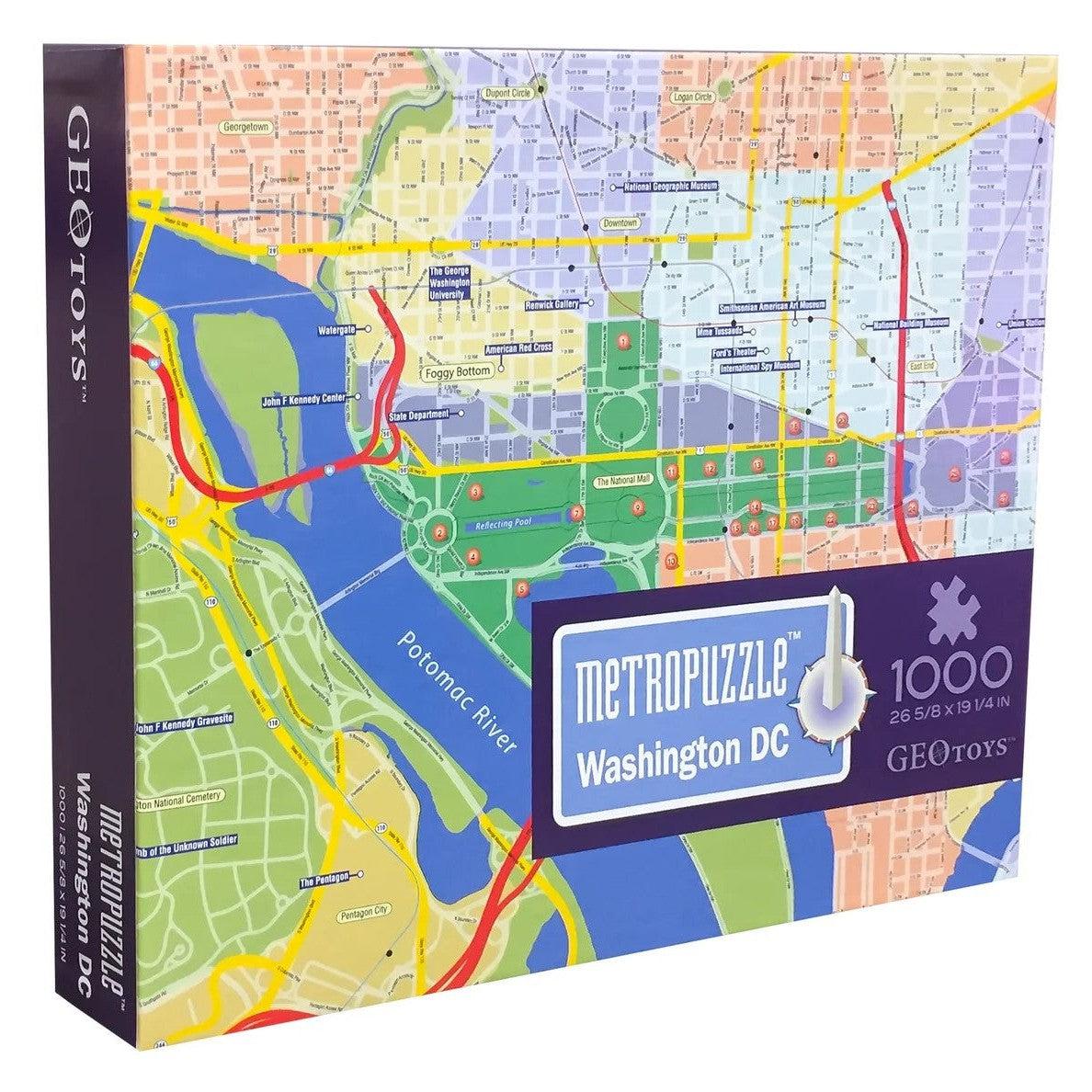 Washington D.C. Metropuzzle 1000 Piece Jigsaw Puzzle Geotoys