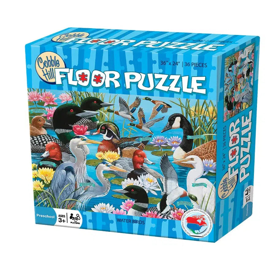 Water Birds 36 Piece Floor Jigsaw Puzzle Cobble Hill