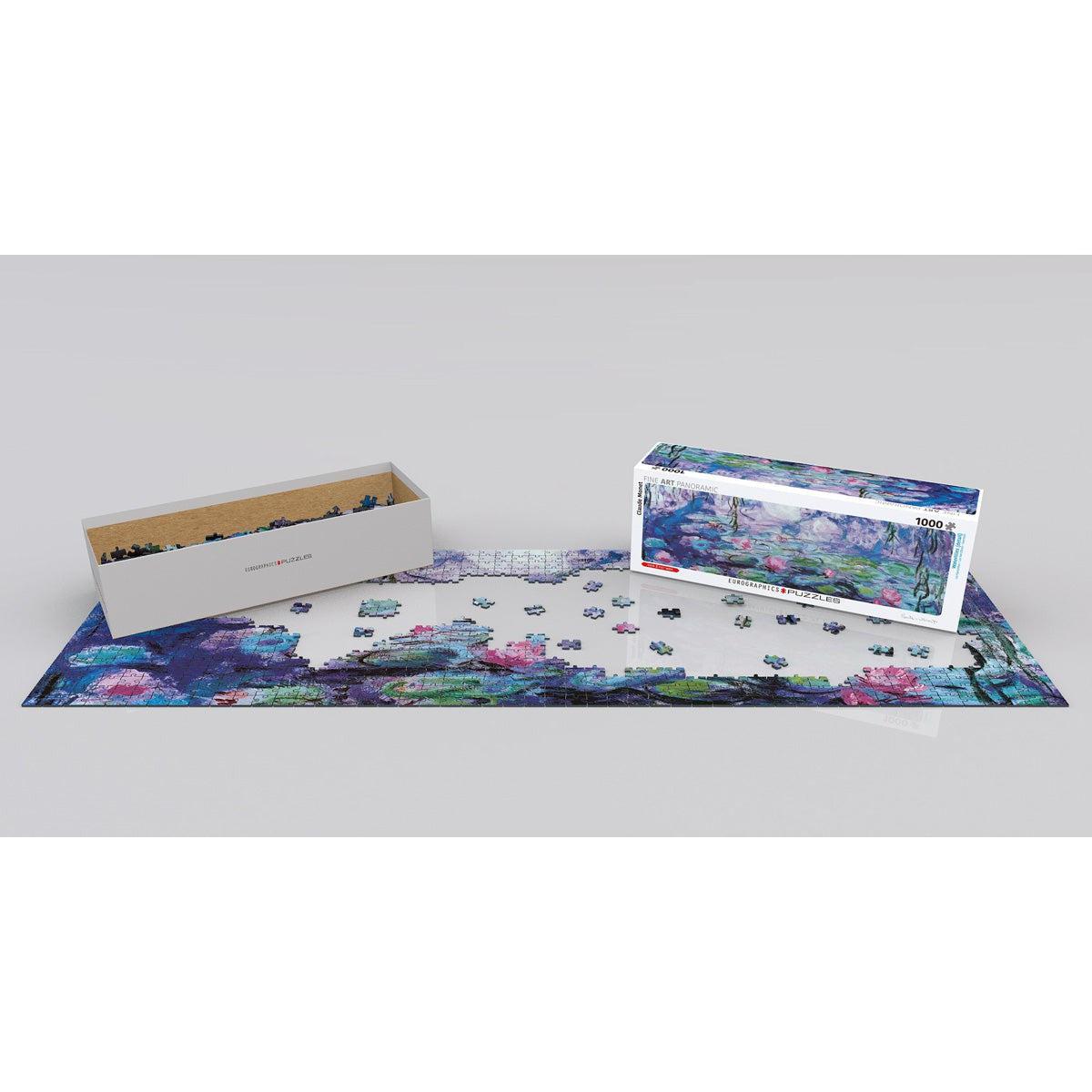 Water Lilies 1000 Piece Panoramic Jigsaw Puzzle Eurographics