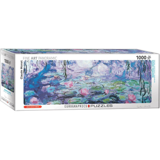 Water Lilies 1000 Piece Panoramic Jigsaw Puzzle Eurographics