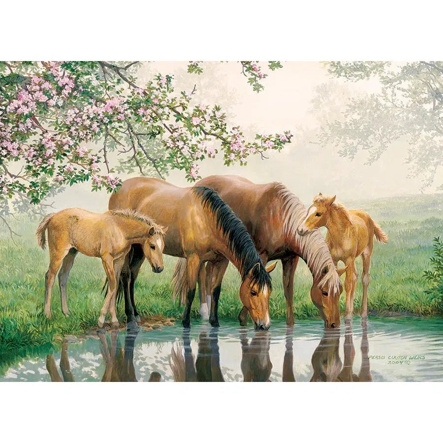 Watering Hole 35 Piece Tray Jigsaw Puzzle Cobble Hill