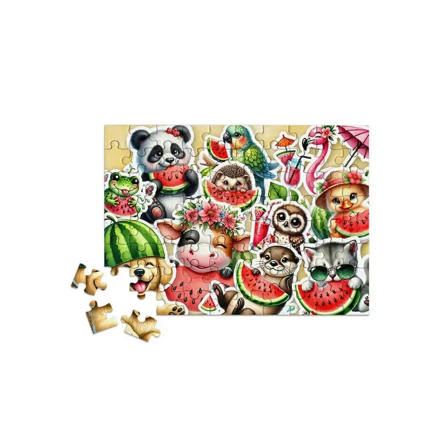 Watermelon Whimsy 80 Piece Mini Jigsaw Puzzle Micro Puzzles