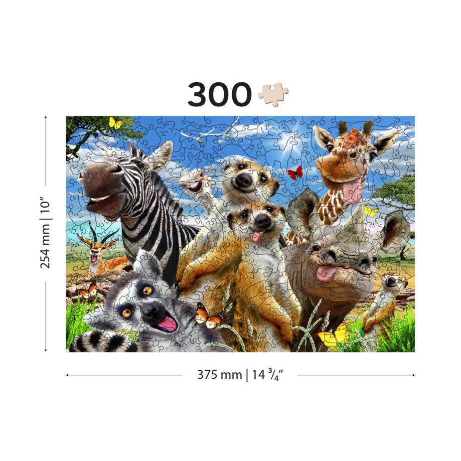 Welcome to Africa 300 Piece Wood Jigsaw Puzzle Wooden City